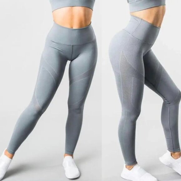 Alphalete Women's Aero High Rise Leggings Size Medium Gray - Picture 1 of 9